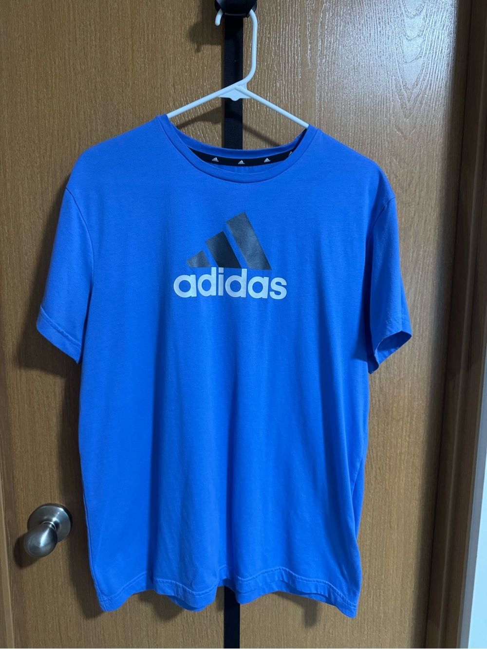 adidas womens Blue medium short sleeve shirt- Costco